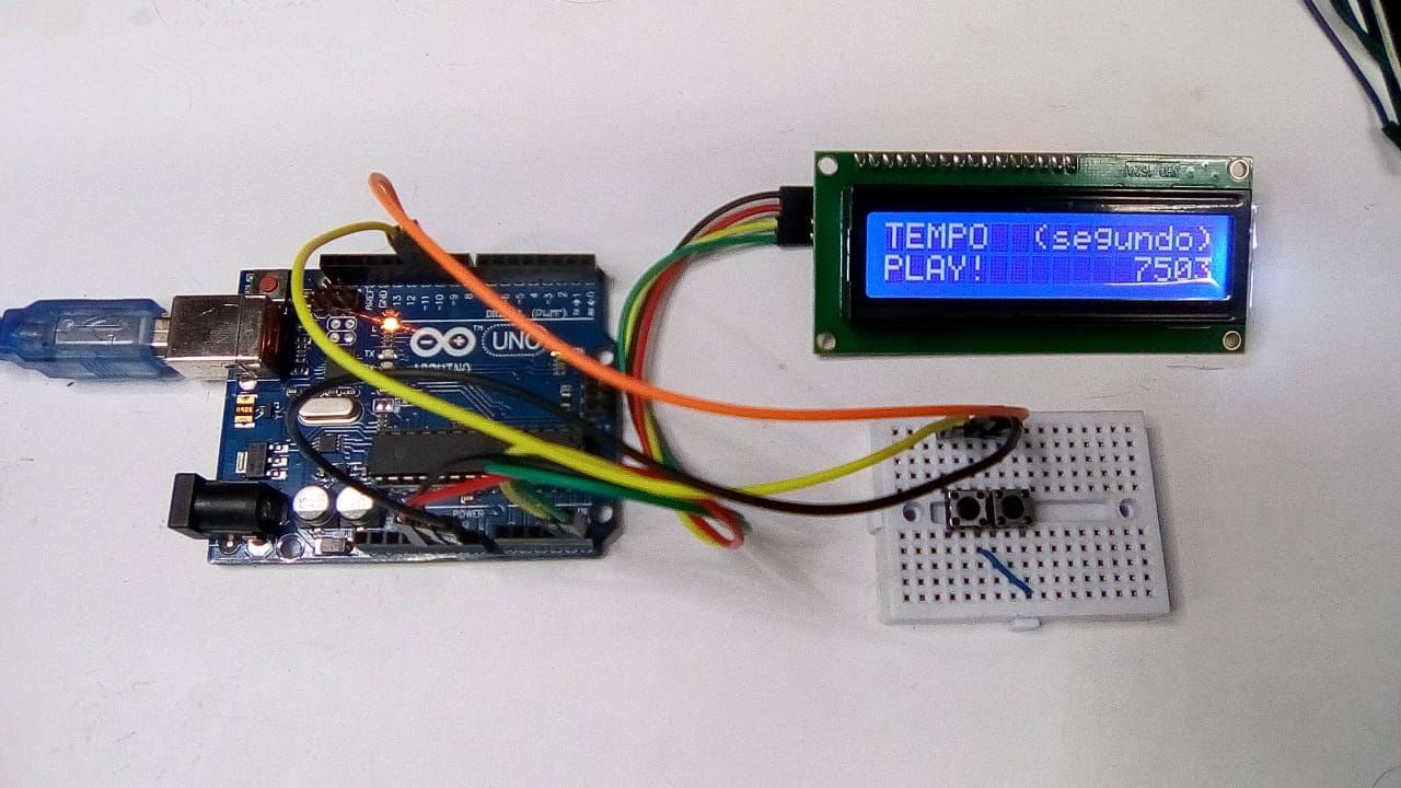 Cronômetro com Arduino e display LCD I2C