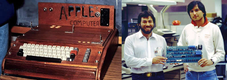 Figura 27. Apple I, Woz e Jobs.